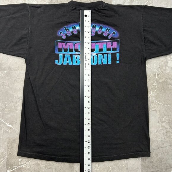 90s Vintage The Rock Graphic Tee Mens XL WWE WWF Wrestling Smack Down Jabroni - Picture 8 of 9